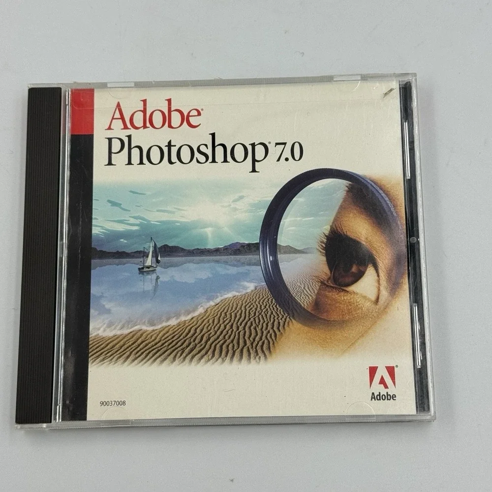 Photoshop 7.0 Windows CD Software with Serial Number  Education Version